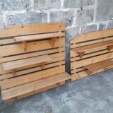 Pine wall shelves