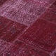 Tapis turc contemporain tissé à la main 199 cm x 300 cm tapis patchwork rouge
