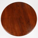 20th Century English small round tilt top table in solid oak, UK