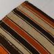 7x8 Multicolor Striped Wool Turkish Kilim Rug, 195x259 Cm