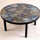 1960s glazed ceramic coffee table