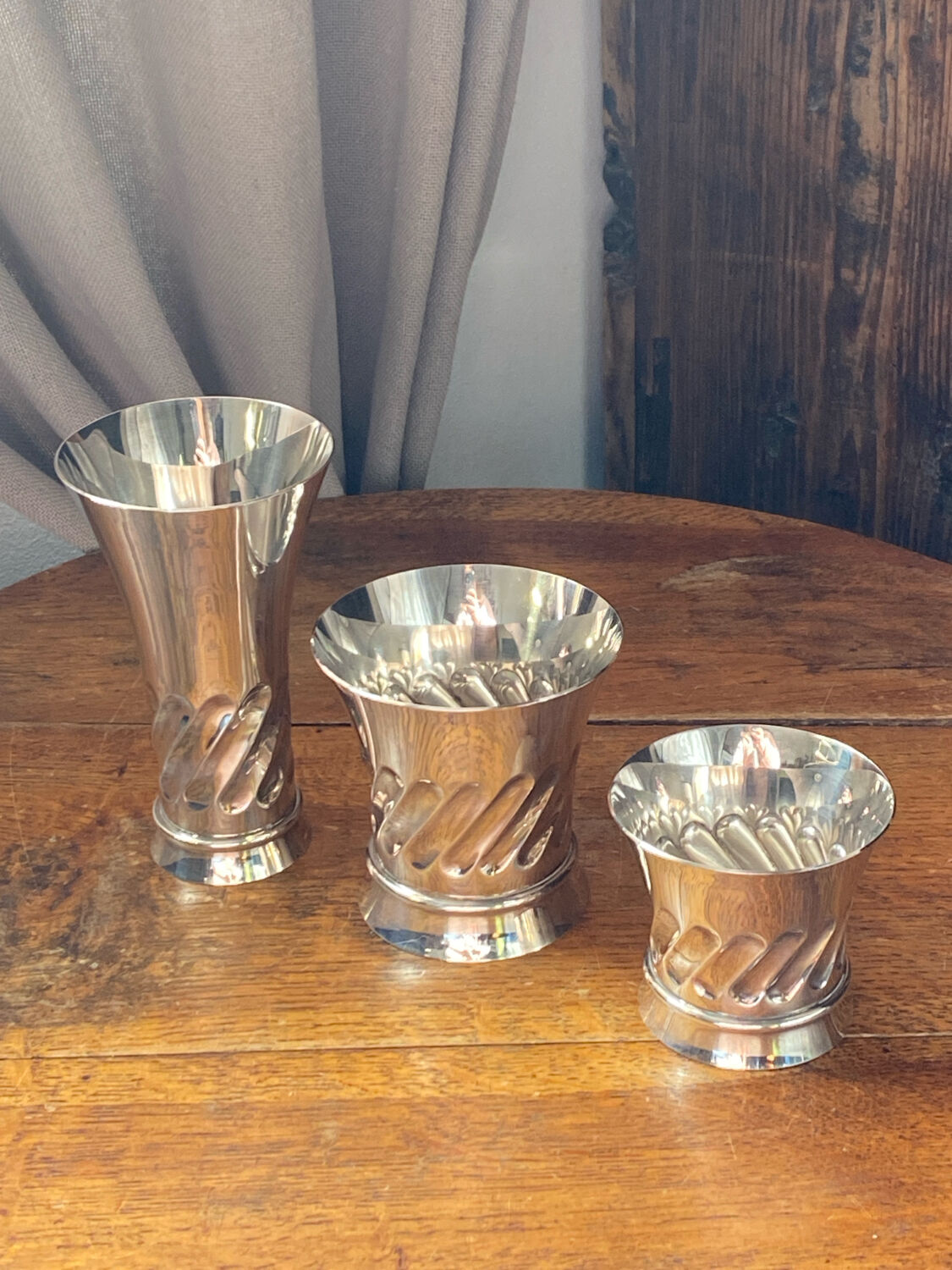 Silver-plated timbales