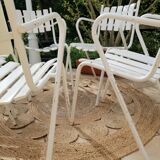 Vintage garden armchairs