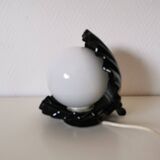 shell lamp, ceramic from the 80s