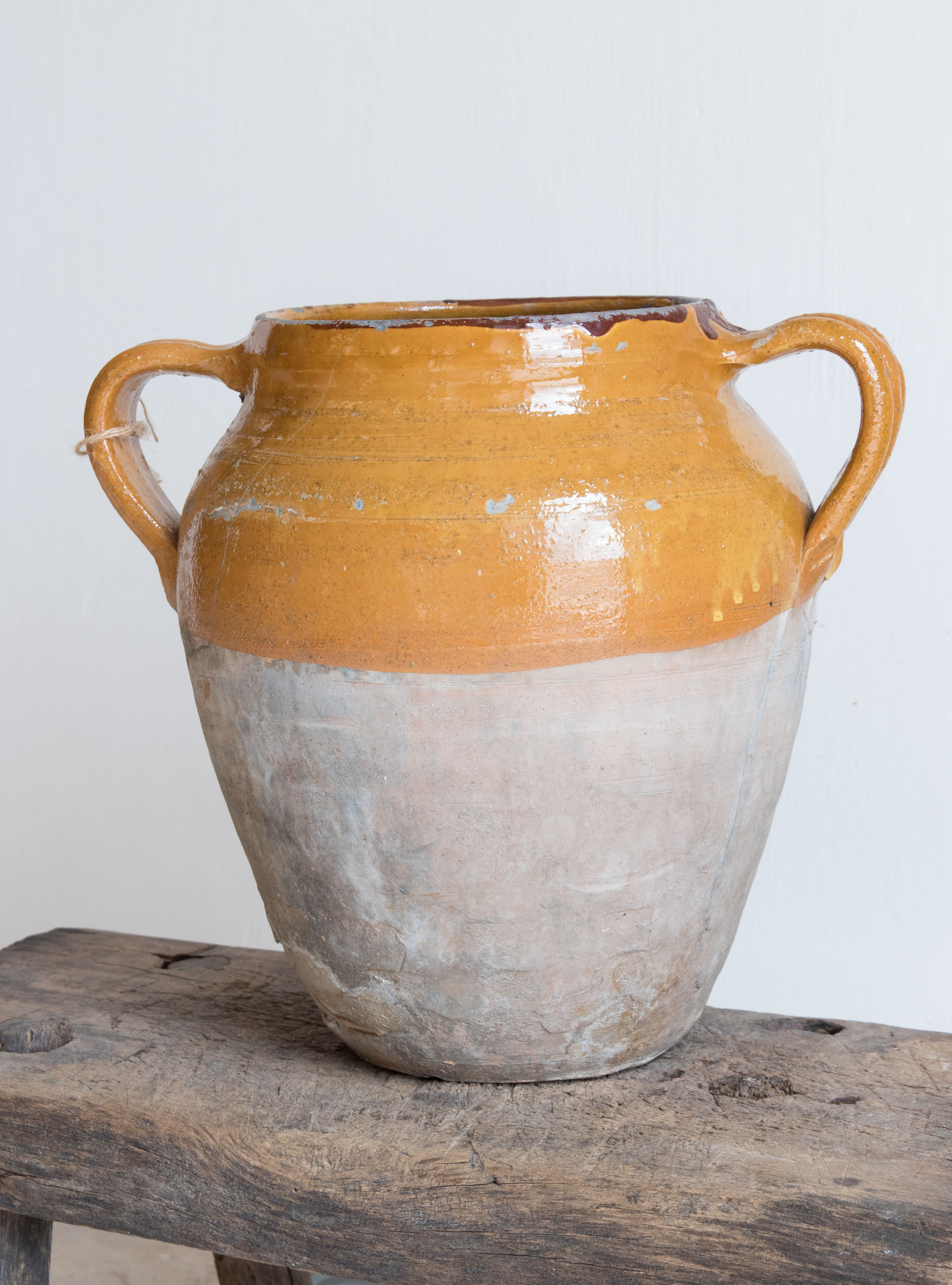 Antique Glazed Italian Vase