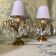 Pair of crystal lamps