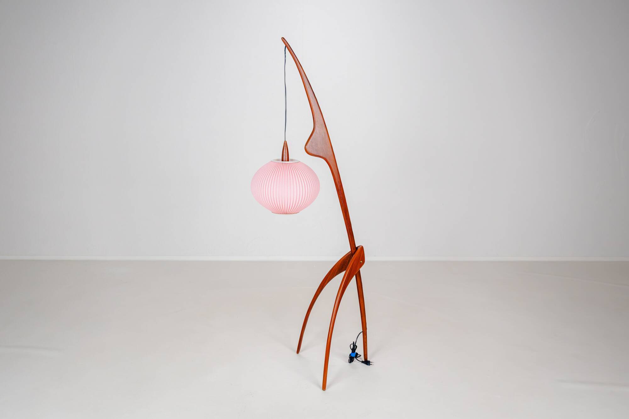 Floor lamp Praying Mantis by Rispal, France, 1950s