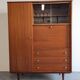 Rosewood display cabinet and secretary from the 50s/60s