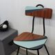 Child's desk and his chair in formica graphic patterns and his chair