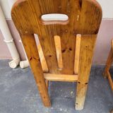 6 pine chairs