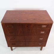 Chest of drawers in teak with four drawers, of Danish design, 1960s