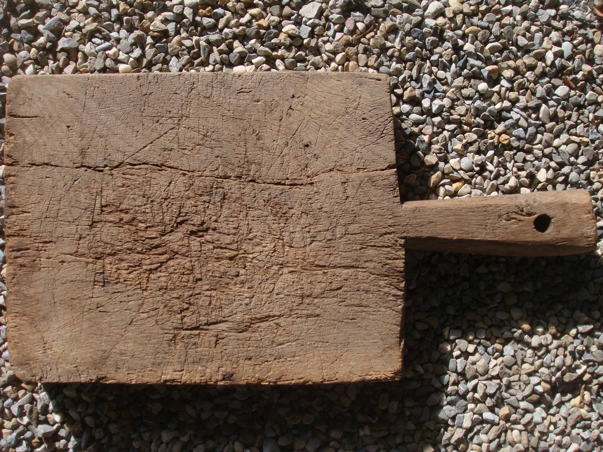 Old large farm log, cutting board