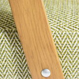 Vintage original armchair , 1960s, restored, upholstered, herringbone fabric