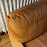 Danish sofa from the 70s in oak and buffalo leather