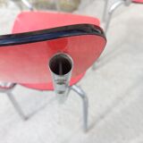 Red formica chairs
