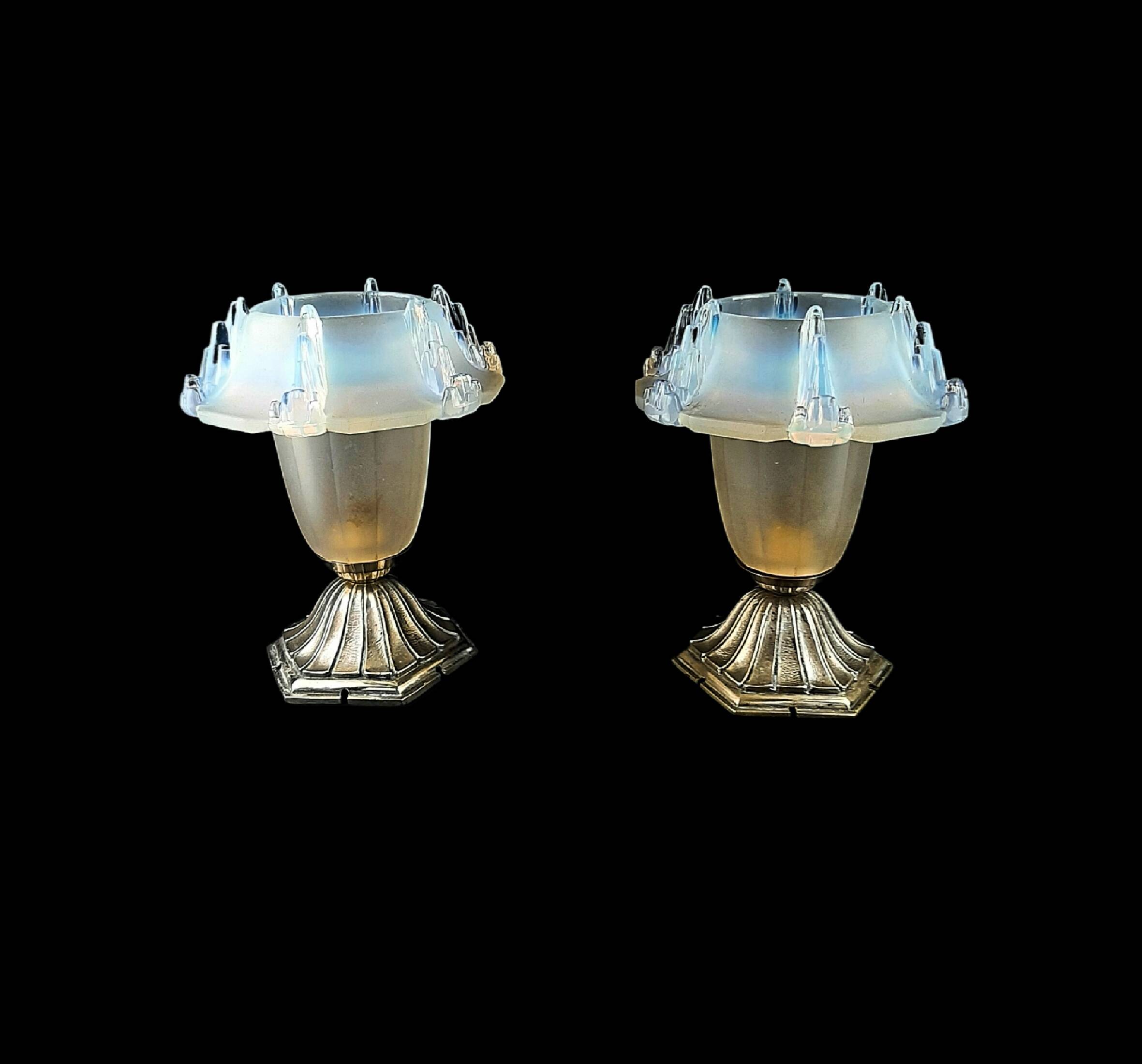 pair of Art Deco wall lights