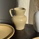 Small beige stoneware jug H14 L15