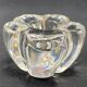 Crystal candle holder signed DAUM