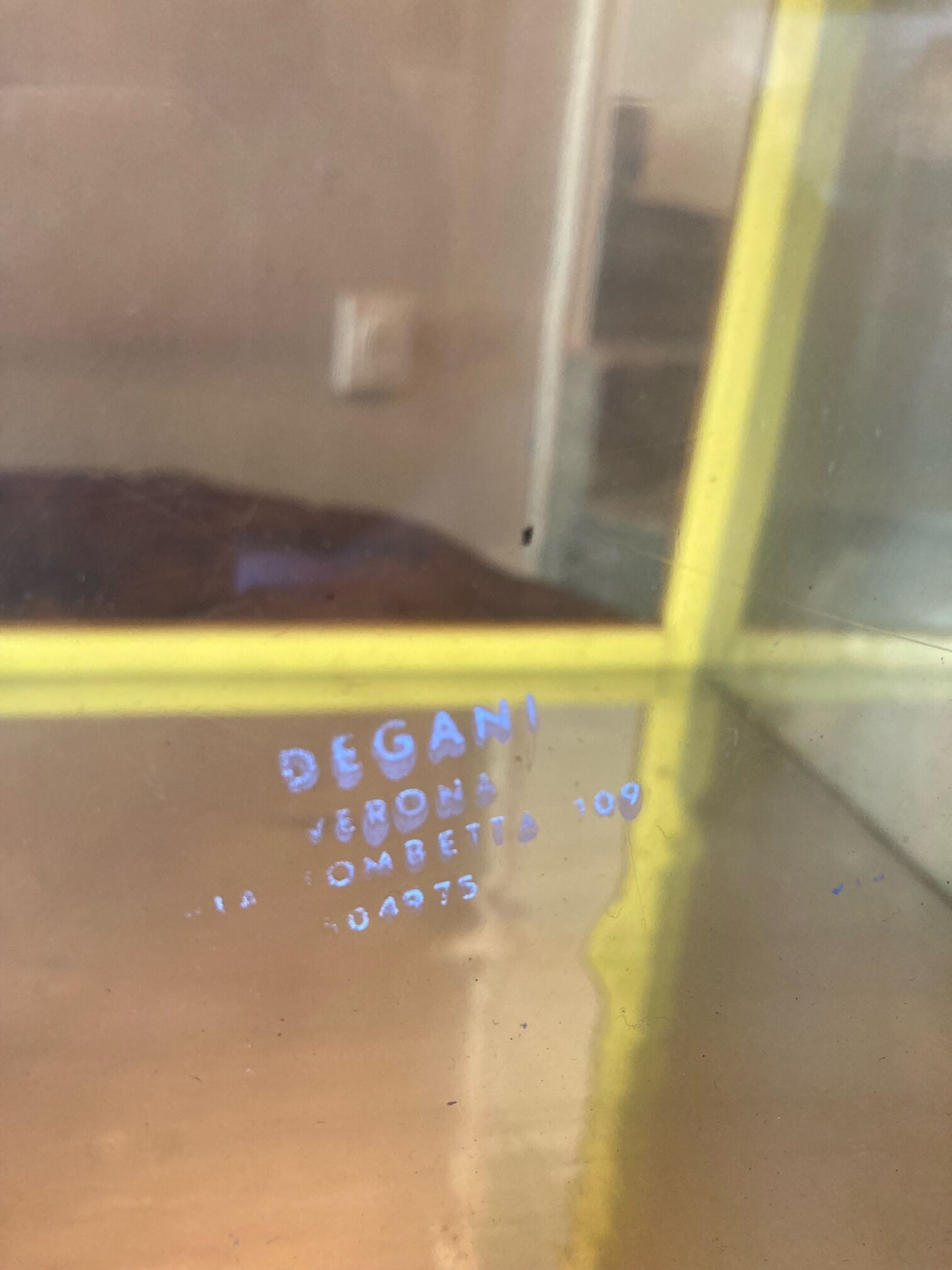Boite sculpture double face en plexiglas, Eugenio Degani