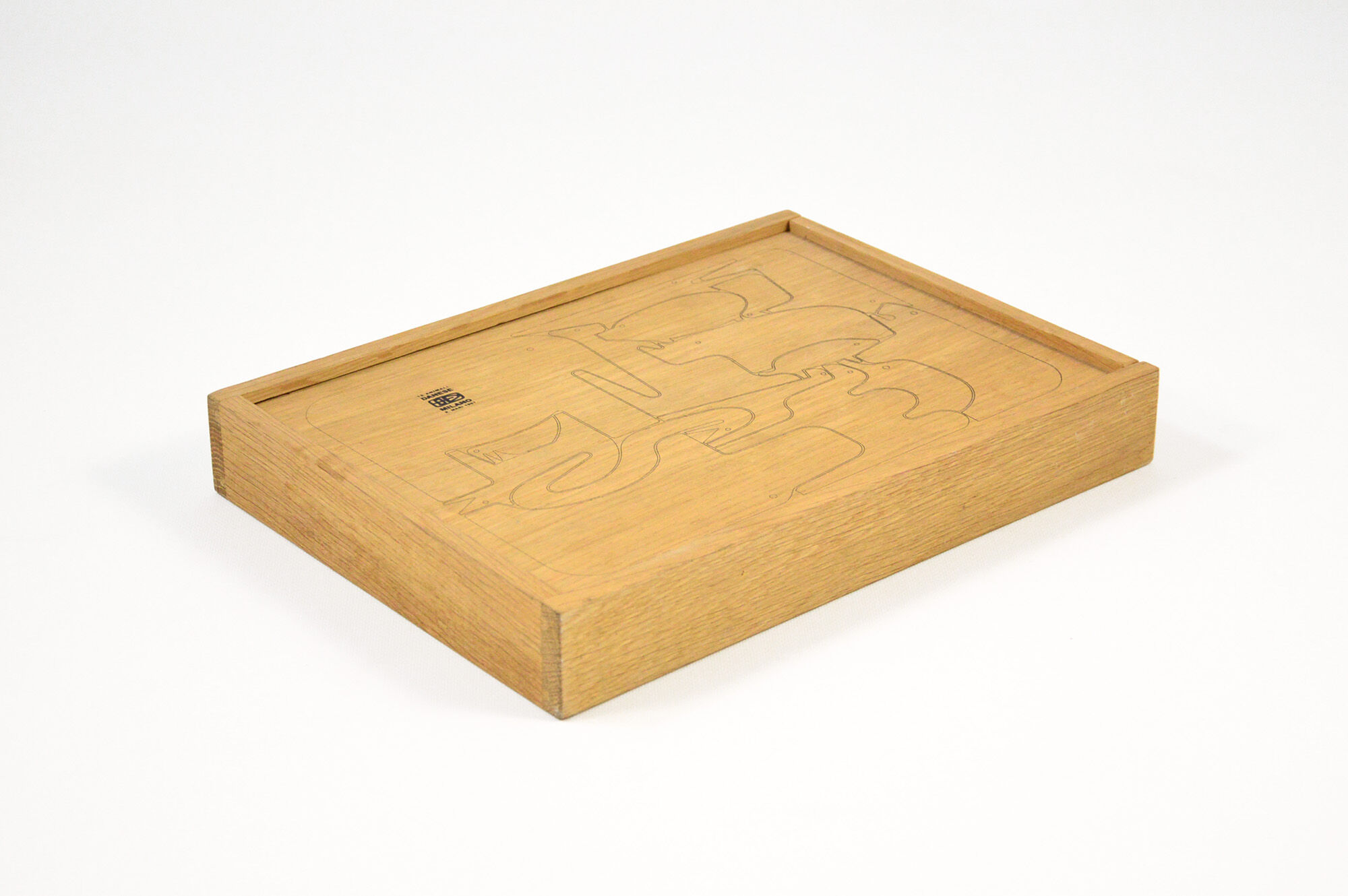 Puzzle 16 Animali by Enzo Mari For Danese, 1957 limited Edition