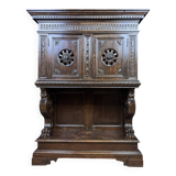 Cabinet dressoir style renaissance en chêne circa 1850
