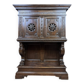 Cabinet dressoir style renaissance en chêne circa 1850