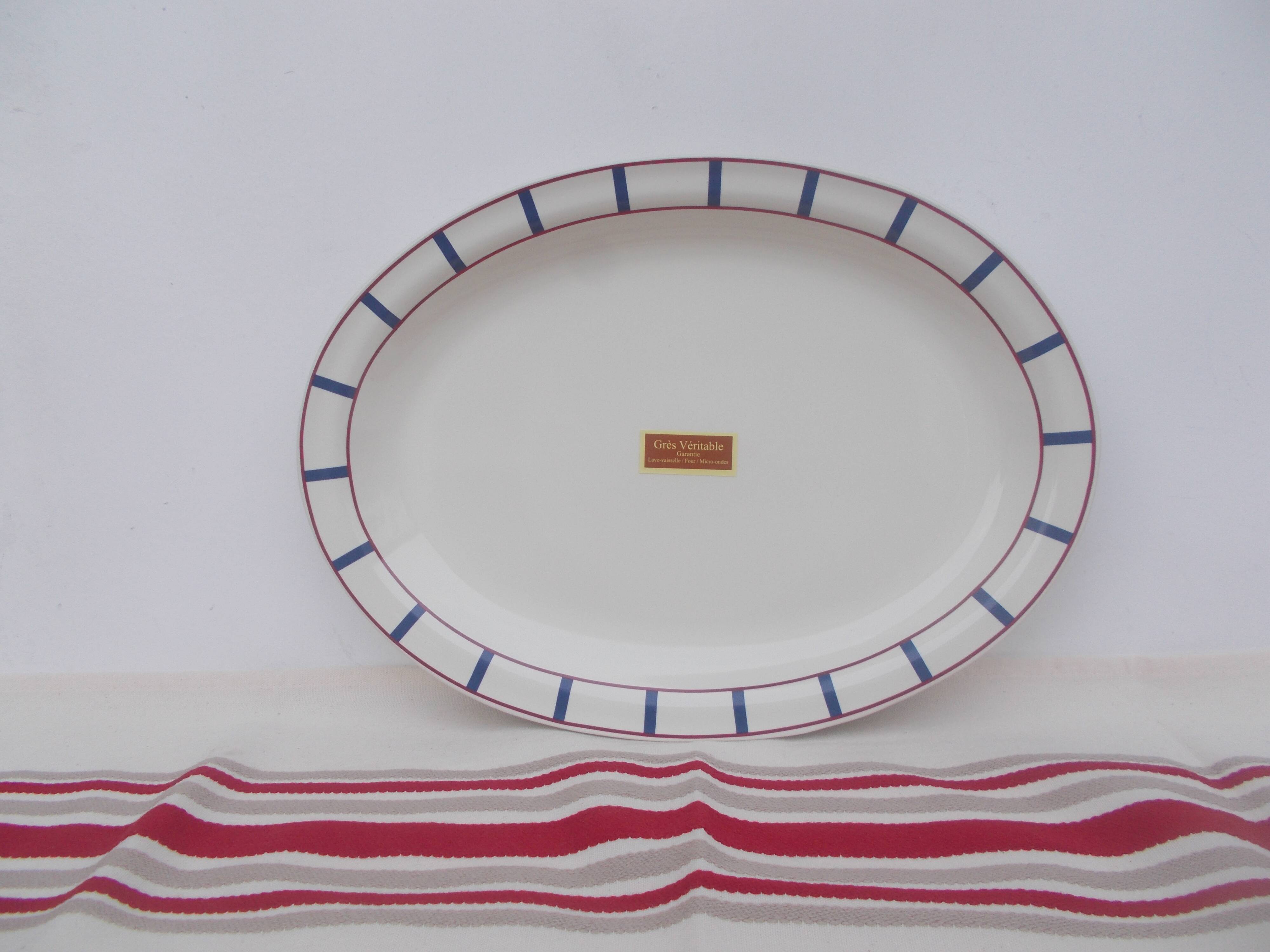Lot de 2 plats basque en grès
