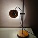Vintage yellow metal desk lamp 70s
