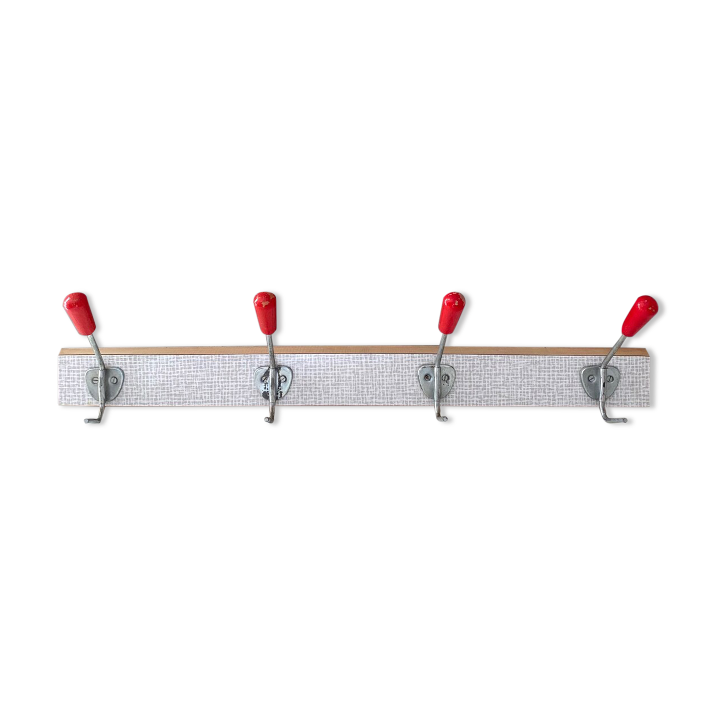 70s wooden cloakroom