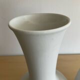 Trio of Op Art vases by KPM Germany in biscuit porcelain