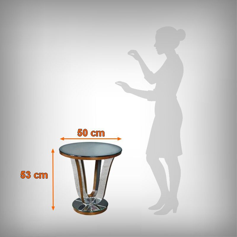 Walnut mirror coffee table – 1940