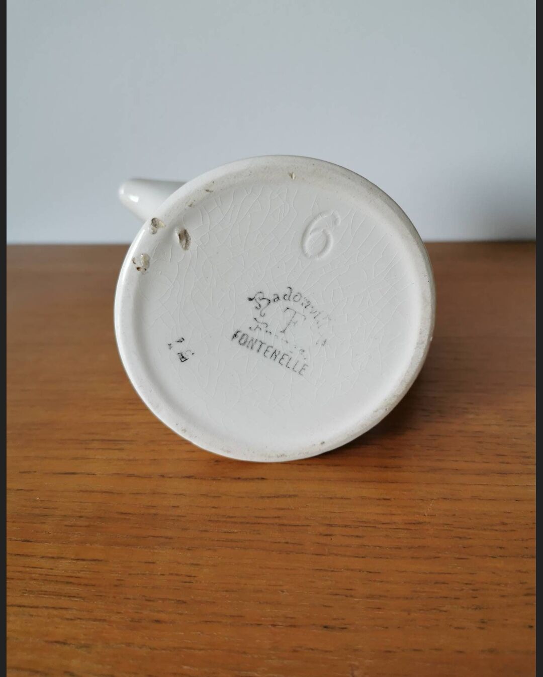 Badonviller earthenware milk jug