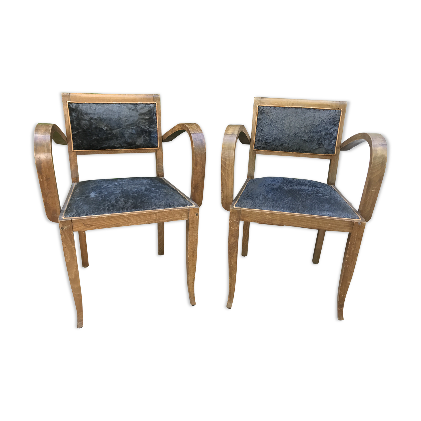 Pair of bridge chairs