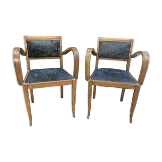 Pair of bridge chairs