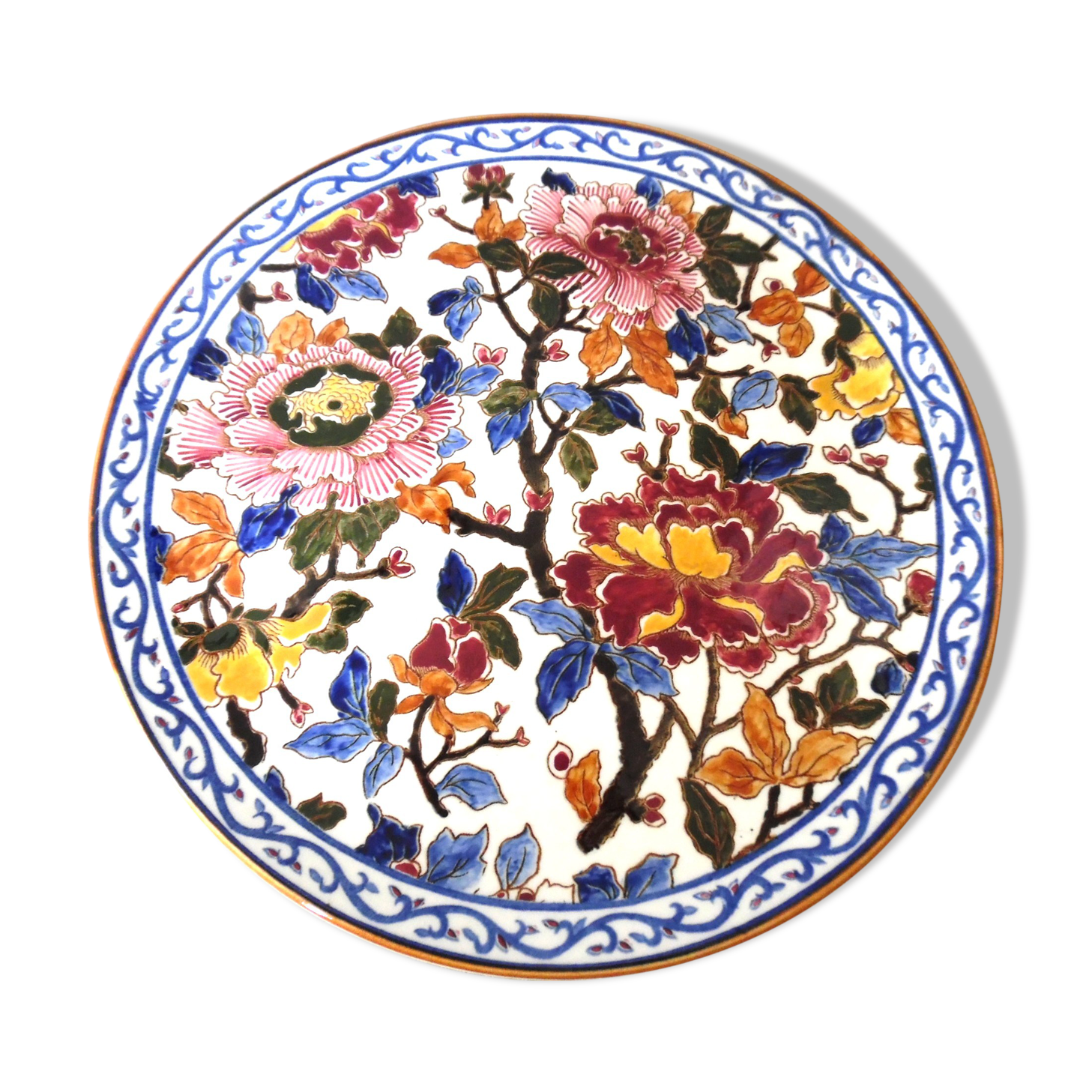 Large dish ceramic of Gien