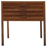 Large Danish drawing cabinet from the mid-century in pine and beech, 1960s.