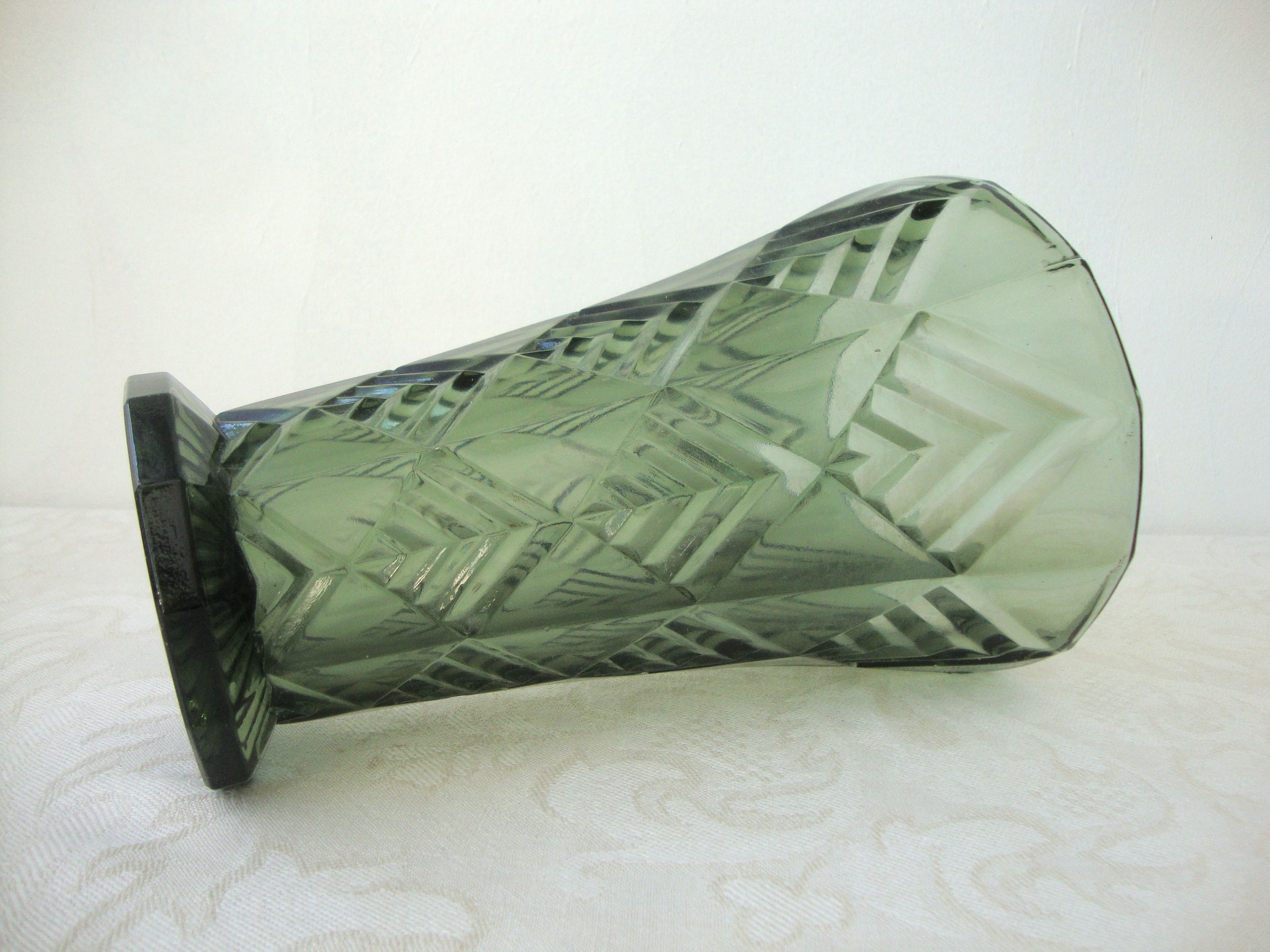 1950s glass vase