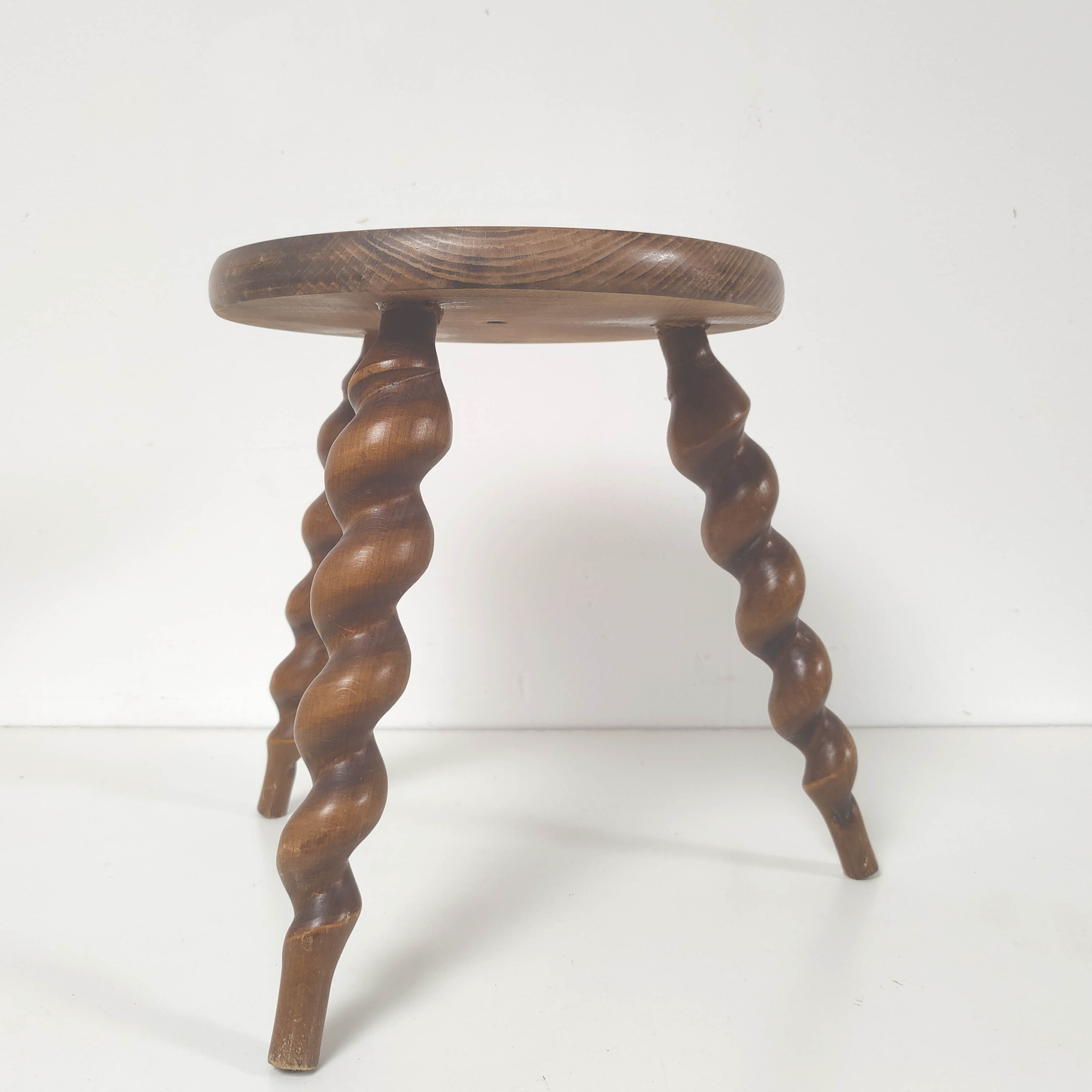 Wooden tripod stool