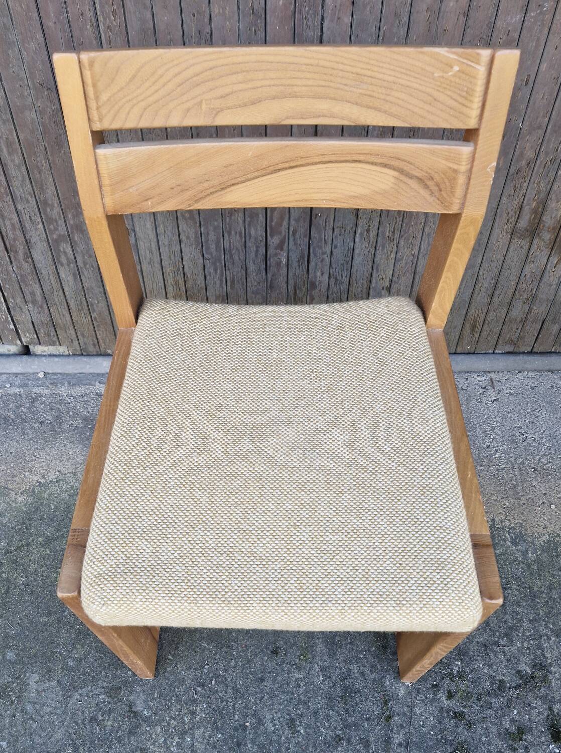 Maison regain set of 3 pieces in solid elm from the 70s and 80s.