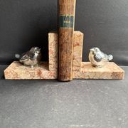 Paire de serre-livres Art déco en marbre