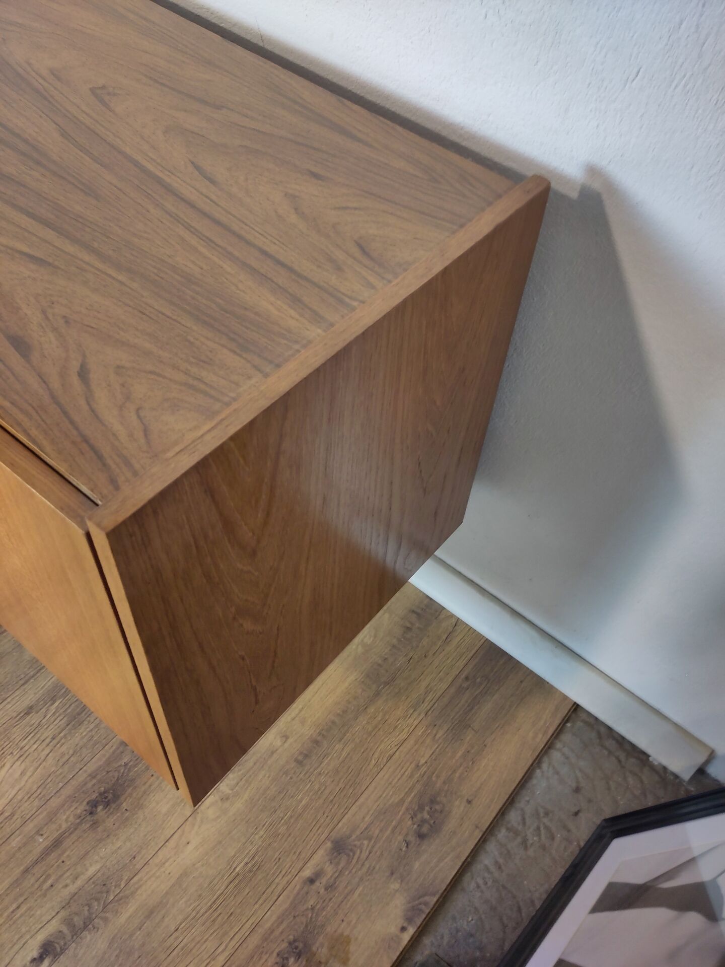 Scandinavian teak and metal sideboard