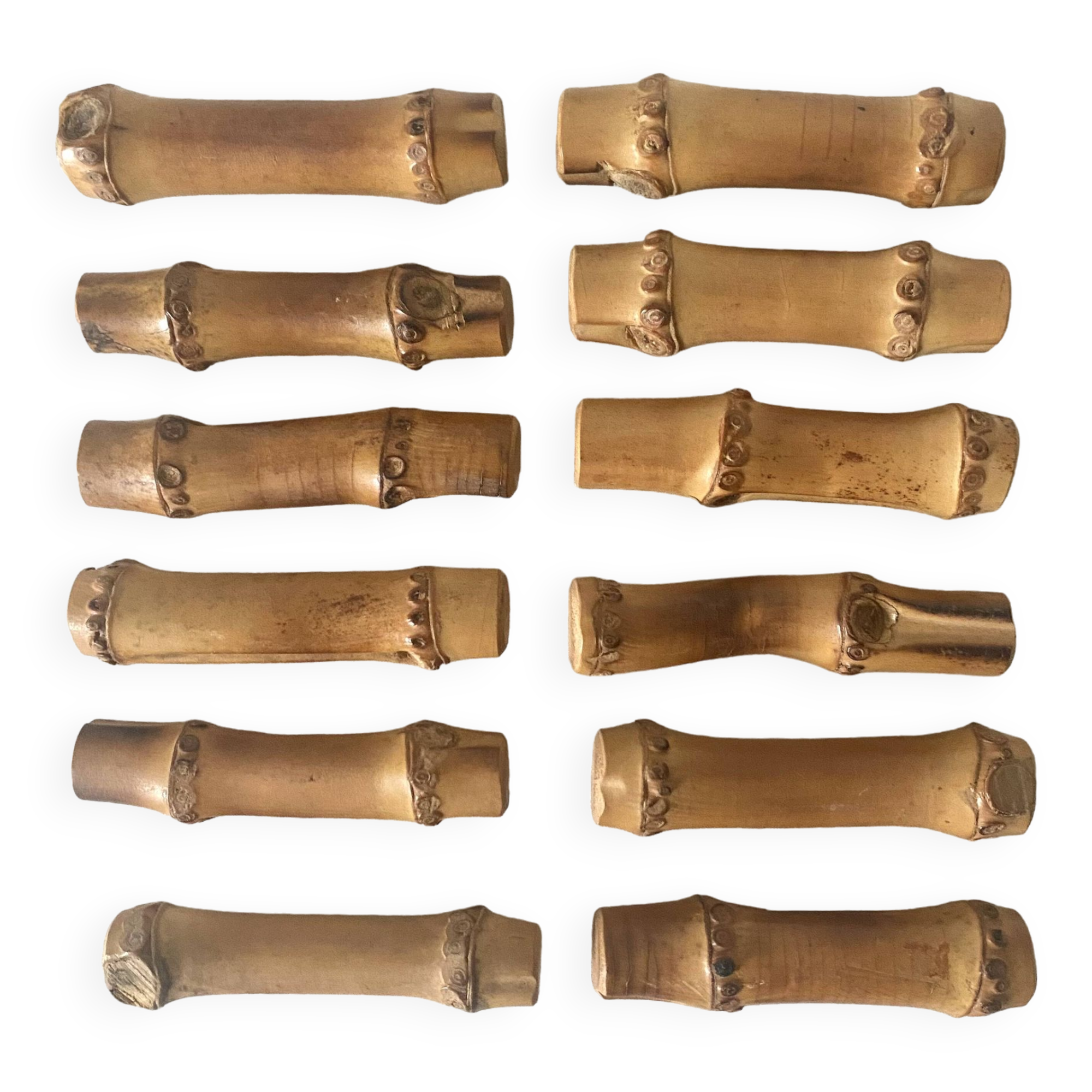 Vintage bamboo wooden knife holder