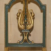 Paire Antique Chaises d'Appoint William Kent Empire Sculptées en Cygne
