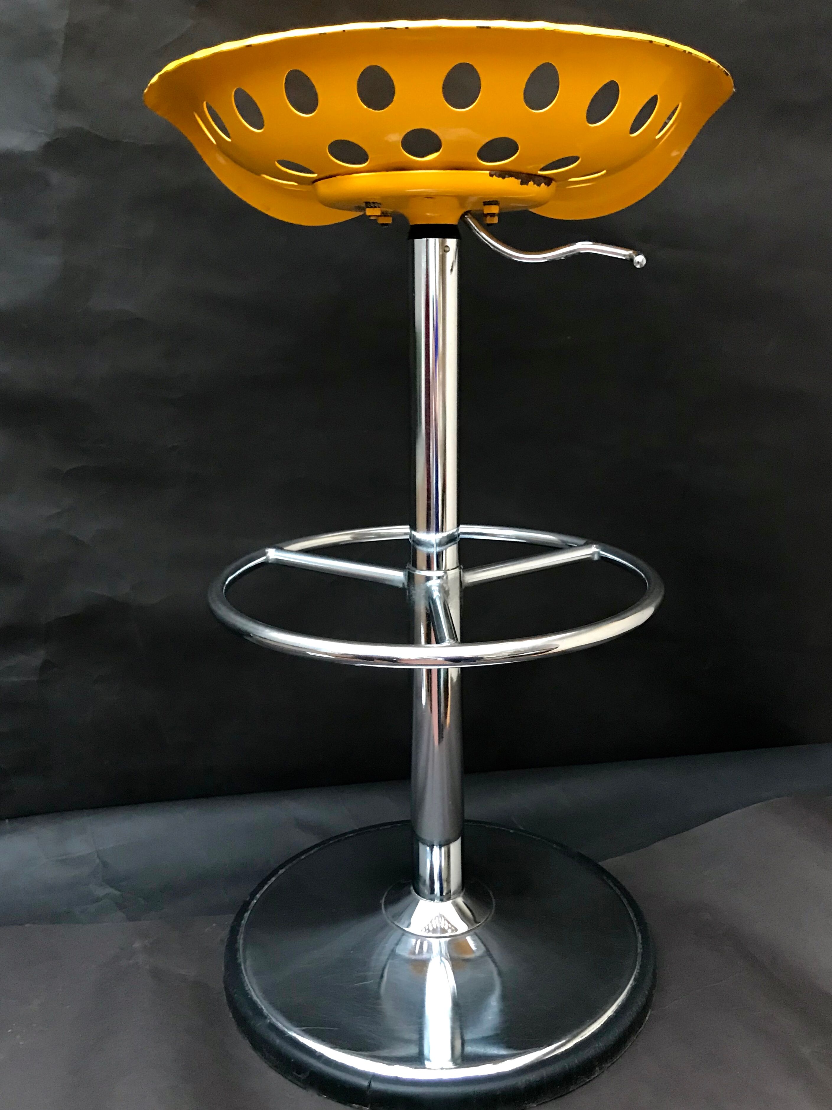 Bar stool "tractor" by Etienne Fermigier for Mirima 1971