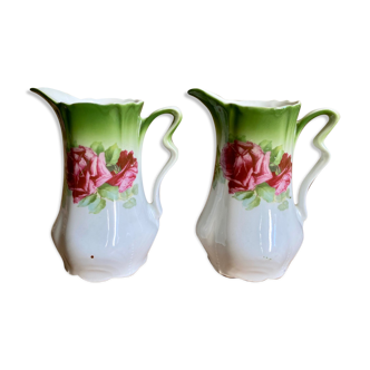 Set of two ceramic pitchers