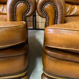 Pair of club armchairs