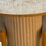 Oblong travertine dining table 150x90cm