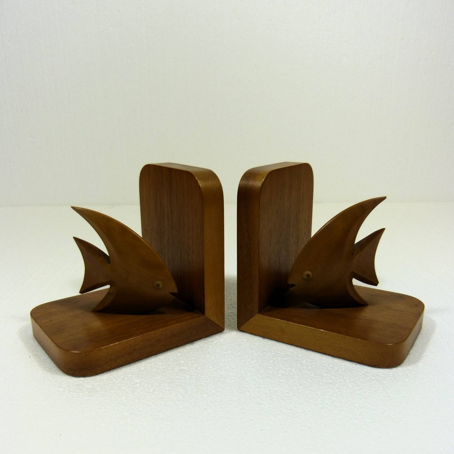 Teak book ends fishes 1960’s