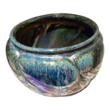 Cache pot en faïence en gris flammé Rambervilliers
