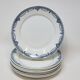 8 Old St Amand Flat Plates, Turgot Art Deco Model